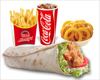 Hot Chicken Wrap & Çıtır Soğan Menü görseli