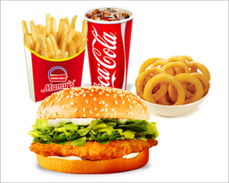 Tavuk Burger & Çıtır Soğan Menü görseli