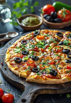Vejeteryen Pizza ( Xl Orta 32 Cm) görseli