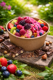 Orman Meyveli Kova Waffle görseli