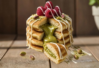 Pistachio Cream Pancake görseli
