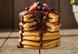 Berries Choco Gourmet Pancake görseli