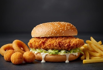 Crispy Chicken Burger Xl görseli
