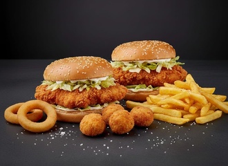 Crispy 2 Li Chicken Burger görseli