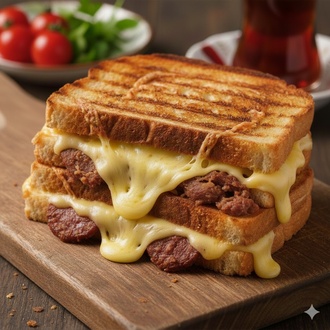 Kavurmalı Kaşarlı Tost görseli
