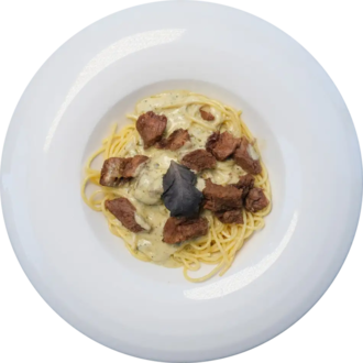 Kavurmalı Spagetti Makarna görseli