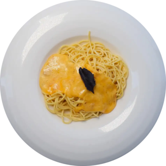 Cheddar Soslu Spagetti Makarna görseli