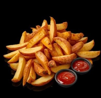 Elma Dilim Patates Kızartması görseli