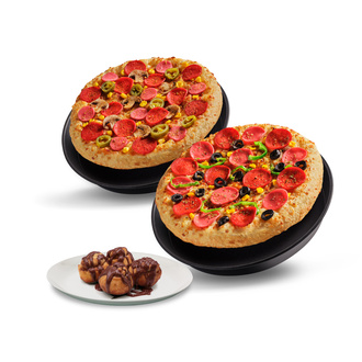 2 Orta Boy Pan Pizza + 4'Lü Cinnamon Roll görseli