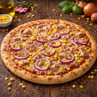Ton Balıklı Pizza (Büyük Boy) görseli