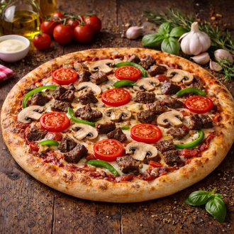 Etli Pizza (Orta Boy) görseli