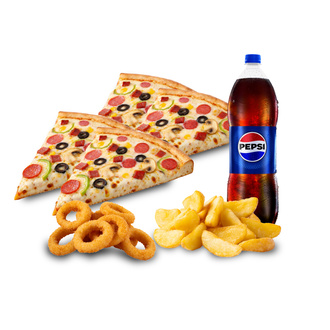 Dört Dilim Pizza Menü görseli