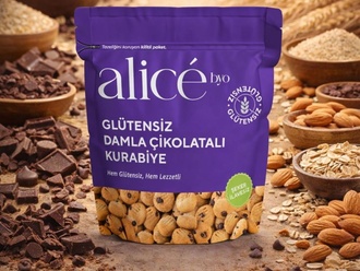 Glutensiz Damla Çikolatalı Kurabiye görseli