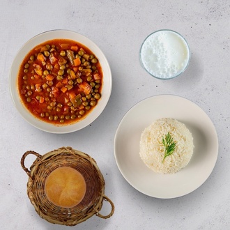 Bezelye & Pirinç Pilavı Menü görseli