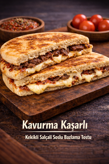 Kavurma Kaşarlı Bazlama Tost görseli