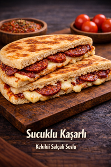 Sucuklu Kaşarlı Bazlama Tost görseli