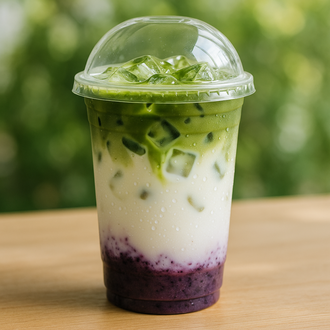 Iced Blueberry Matcha Latte görseli