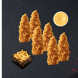 Cheddar Soslu Çıtır Tavuk (6 Adet) görseli