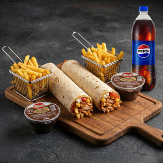 Doyuran Cips  2’Li Dürüm 1 Litre Pepsi Menü görseli