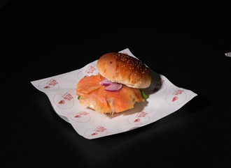 Norveç Somon Gravlaks Burger görseli