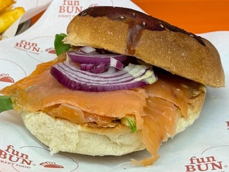 Norveç Somon Gravlaks Burger görseli