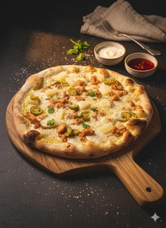 Körili Tavuk Pizza L görseli