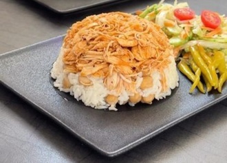 Tavuklu Nohutlu Pilav + Coca Cola görseli
