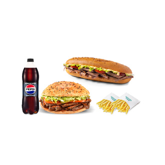Dilediğin 2 Adet Et Döner Menü görseli