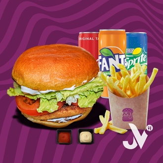 Crunchy Chik'n Burger Menü görseli