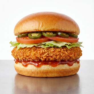 Spicy Fried Chicken Burger görseli