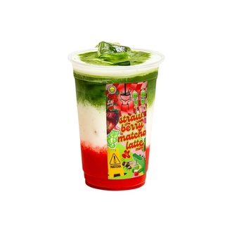 Iced Strawberry Matcha Latte görseli