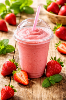 Çilekli Smoothie (300 Ml) görseli