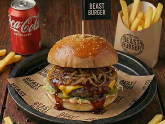 Texas Bbq Beast Burger Menü görseli