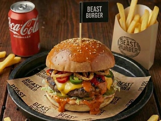 The Beast Hot Burger Menü (Acılı) görseli