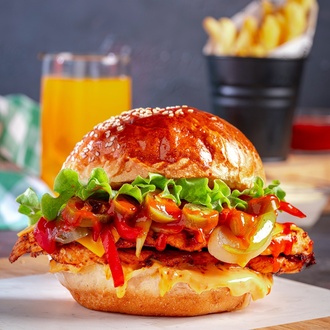 Salsa Mexicana Chicken Burger görseli
