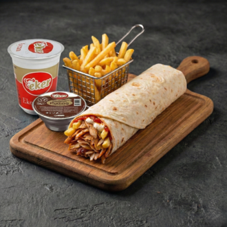 Mega Tavuk Döner Dürüm Ayran (Menü) görseli