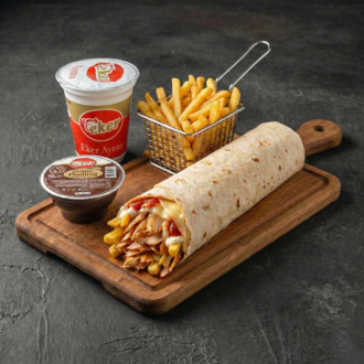 Tavuk Döner Dürüm Ayran (Menü) görseli