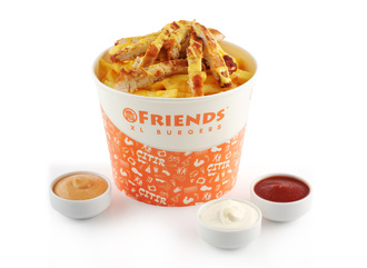 Kova Tavuk Parçalı Patates Kızartması görseli