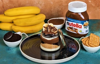 New York Mag Banana & Oreo & Nutella (Cam Kavanozda Magnolia) görseli