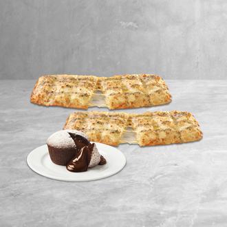 2 Adet Bol Peynirli Ekmek + Çikolatalı Sufle görseli