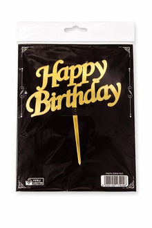 Happy Birthday Yazılı Pasta Süsü görseli