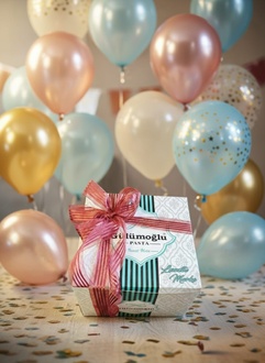 Pasta Kutusu Kurdale (Bordo) görseli