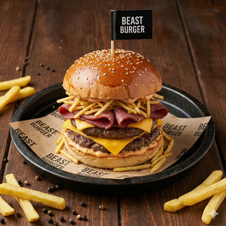 Double Smoky Crunch Burger (Füme Etli) görseli