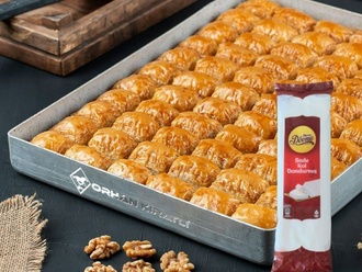 Cevizli Baklava (1 Kg) & Algida Maraş Dondurma (650 Ml) görseli
