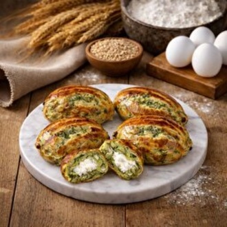 Labne Peynir Ispanaklı Mini Poğaça (500 Gr) görseli