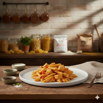 Köri Soslu Penne görseli