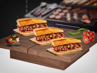 3'Lü Et Ekmek ( 3 Adet 140 Gr Lı ) görseli