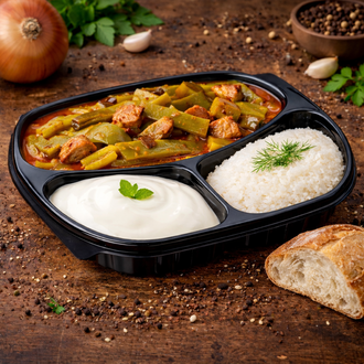 Etli Taze Fasulye & Pilav & Yoğurt görseli