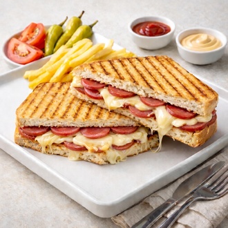 Salamlı Ayvalık Tostu Menü görseli