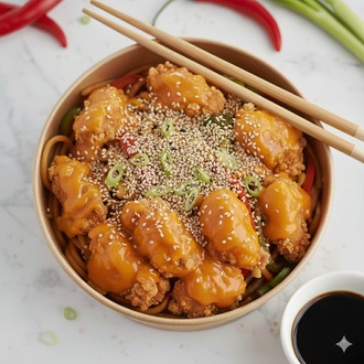Portakallı Çıtır Tavuklu Noodle görseli